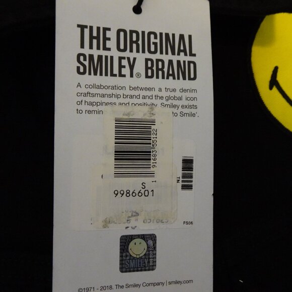 Lee Smiley Patch Demin Jacket VF Limited Collaboration Men's Size S Black - Picture 6 of 8